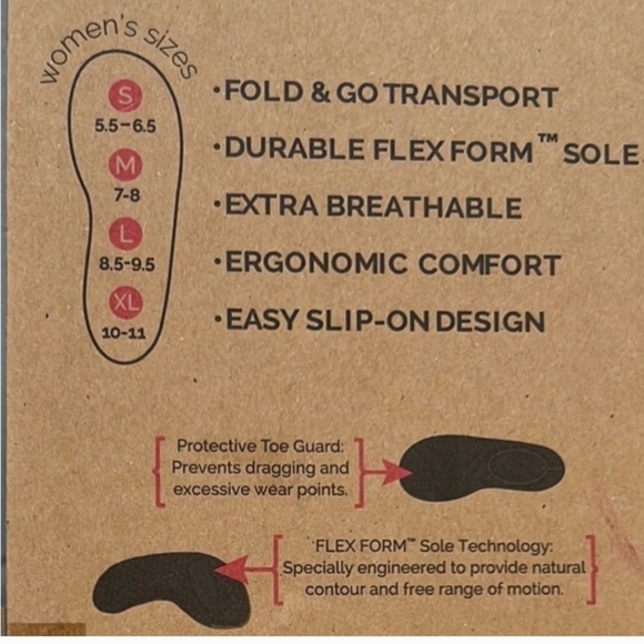 FitKicks Non-Slip Sole Active Footwear Size XL - Picture 3 of 10